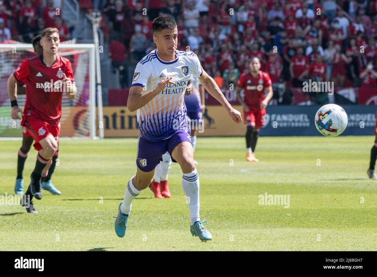 Joao Moutinho (4) in action during the MLS game between Toronto FC and Orlando City SC. The game ended 0-1 For Orlando City SC. Stock Photo