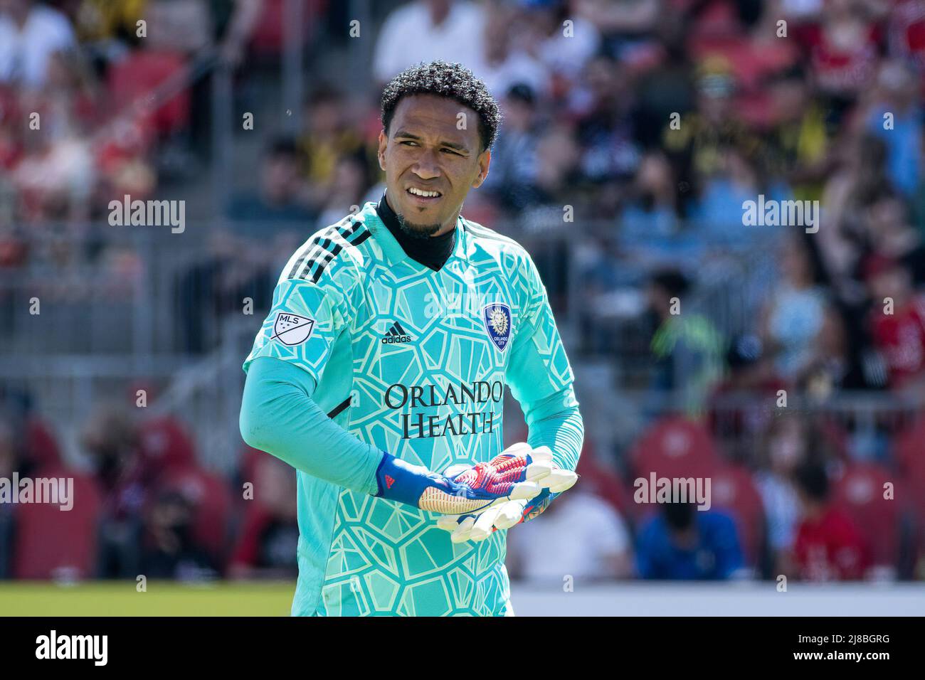 Pedro Gallese (1) in action during the MLS game between Toronto FC and Orlando City SC. The game ended 0-1 For Orlando City SC. (Photo by Angel Marchini / SOPA Images/Sipa USA) Stock Photo