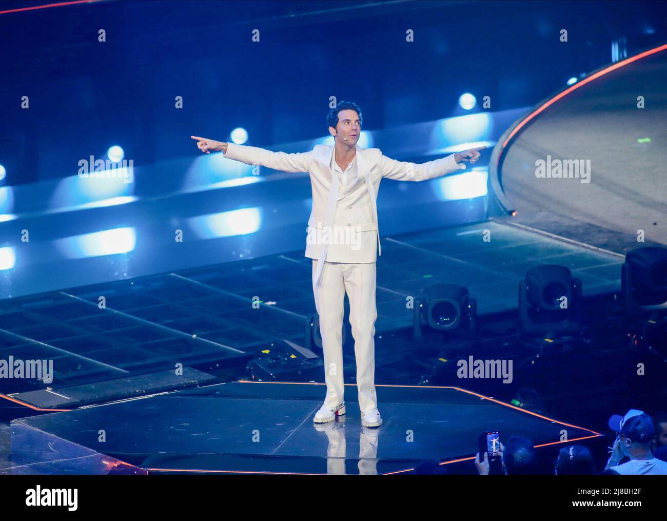 Mika during the Eurovision Song Contest Grand Final on 14 May 2022 at Pala Olimpico, Turin