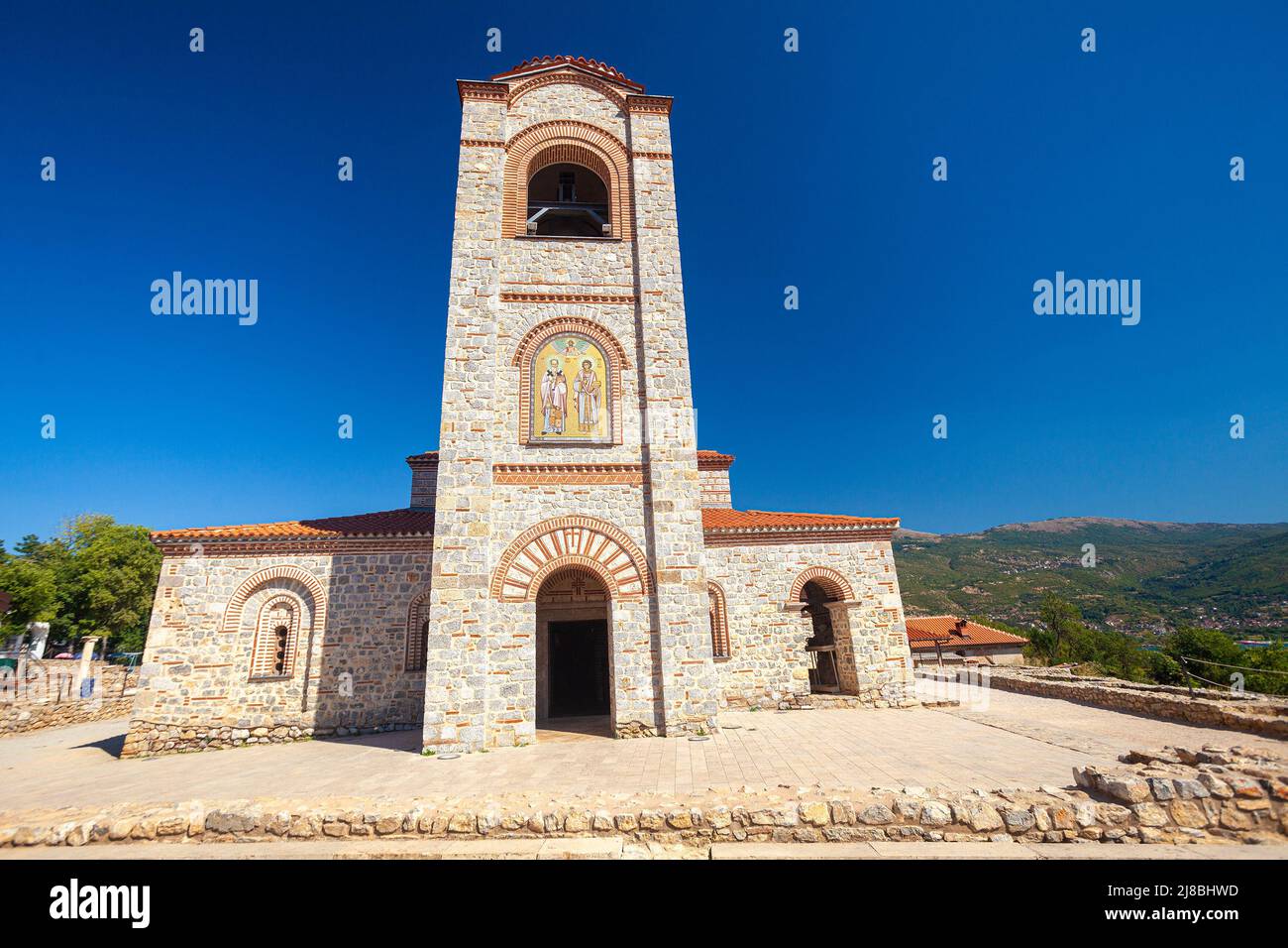 Saint John the Theologian, Kaneo in Ohrid, North Macedonia Stock Photo