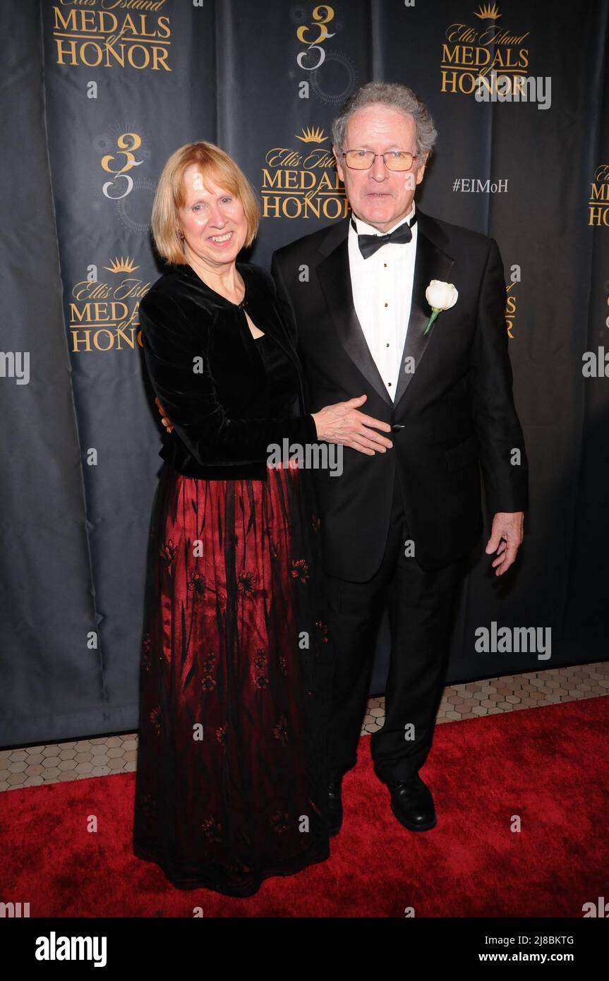 Cathy Belcher and John Belcher attend the 35th Anniversary Ellis Island