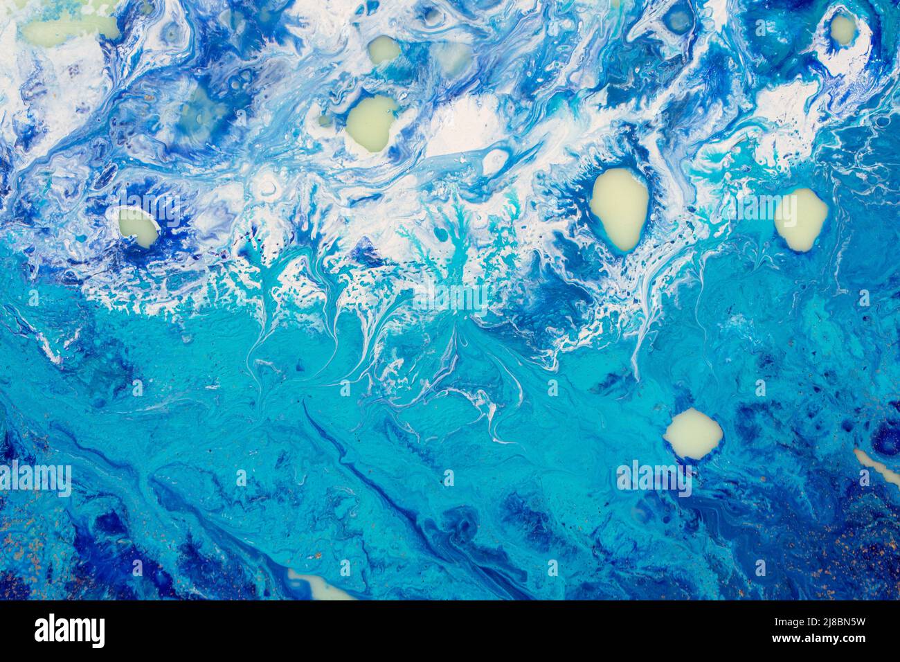New painting background in your adorable blue tone. Stock Photo
