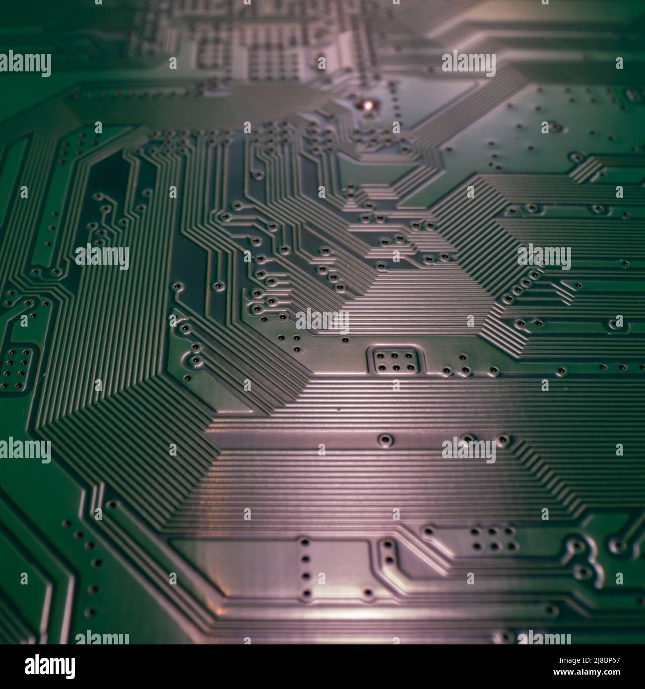 Electronic circuit board closeup. Electronic motherboard card ...