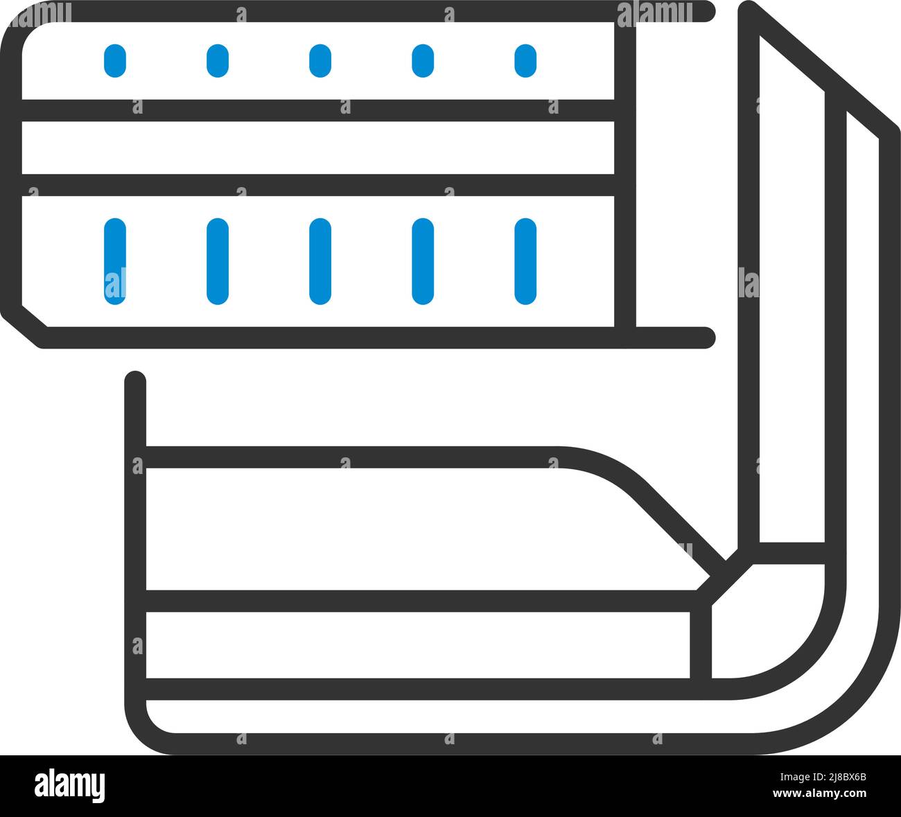 Craps Table Icon. Editable Bold Outline With Color Fill Design. Vector