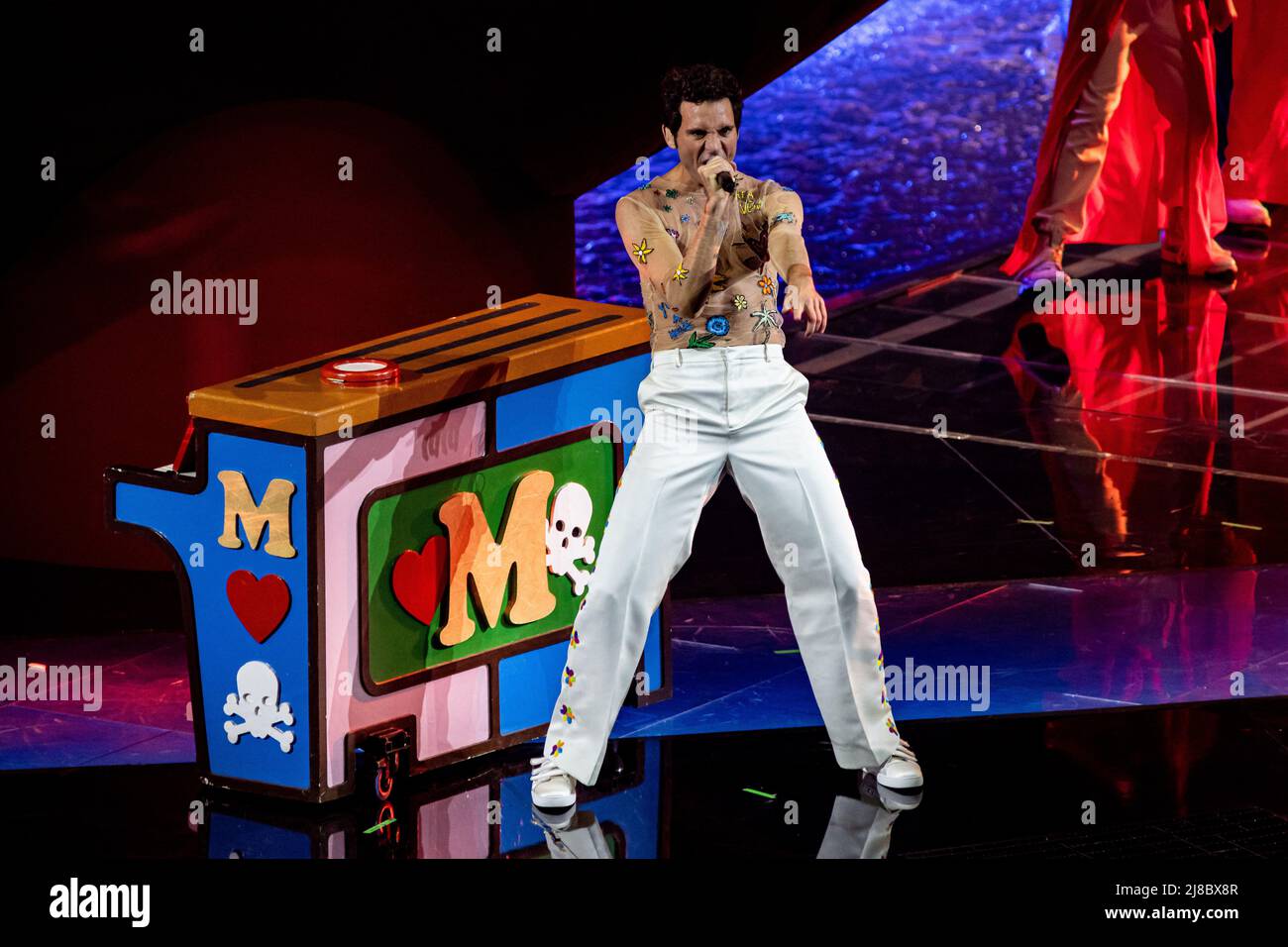 Mika performs at the grand-final of Eurovision Song Contest. Turin (Italy) on may 14th, 2022. Photo by Marco Piovanotto/ABACAPRESS.COM Stock Photo