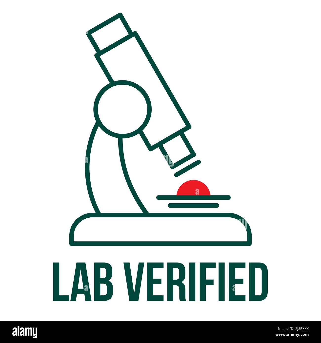 Lab tested quality and consistency. Lab verified sign for label, stamp ...