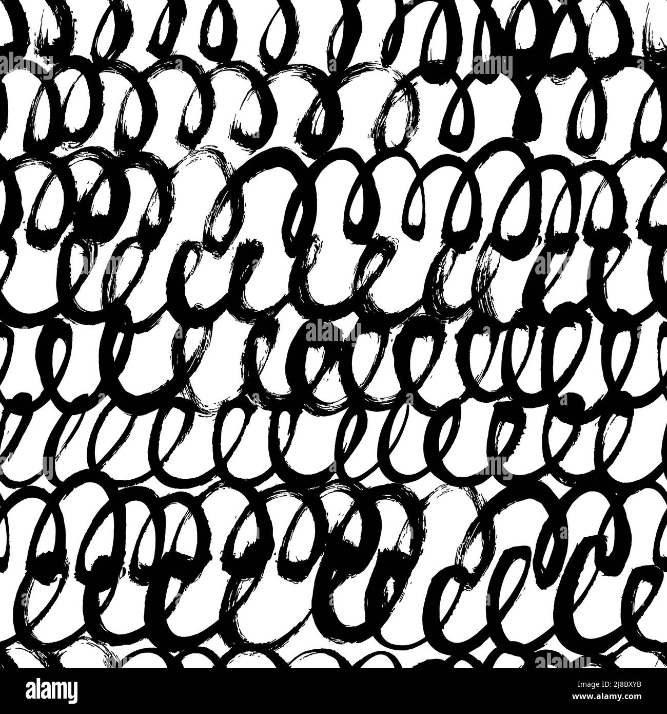 Wavy and swirled horizontal lines seamless pattern Stock Vector Image ...