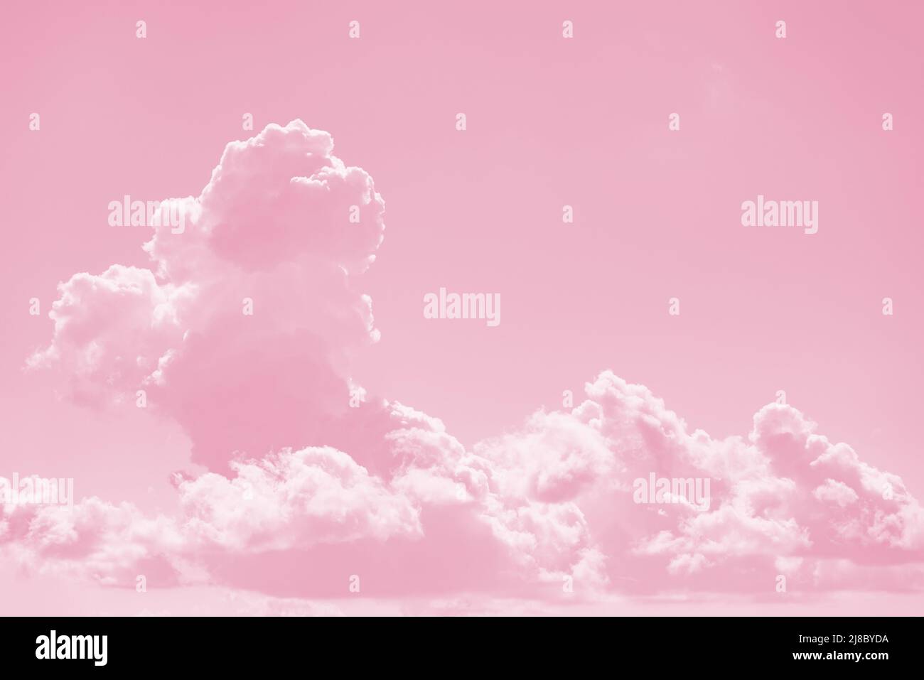 Beautiful pink clouds and sky. Abstract nature background Stock Photo