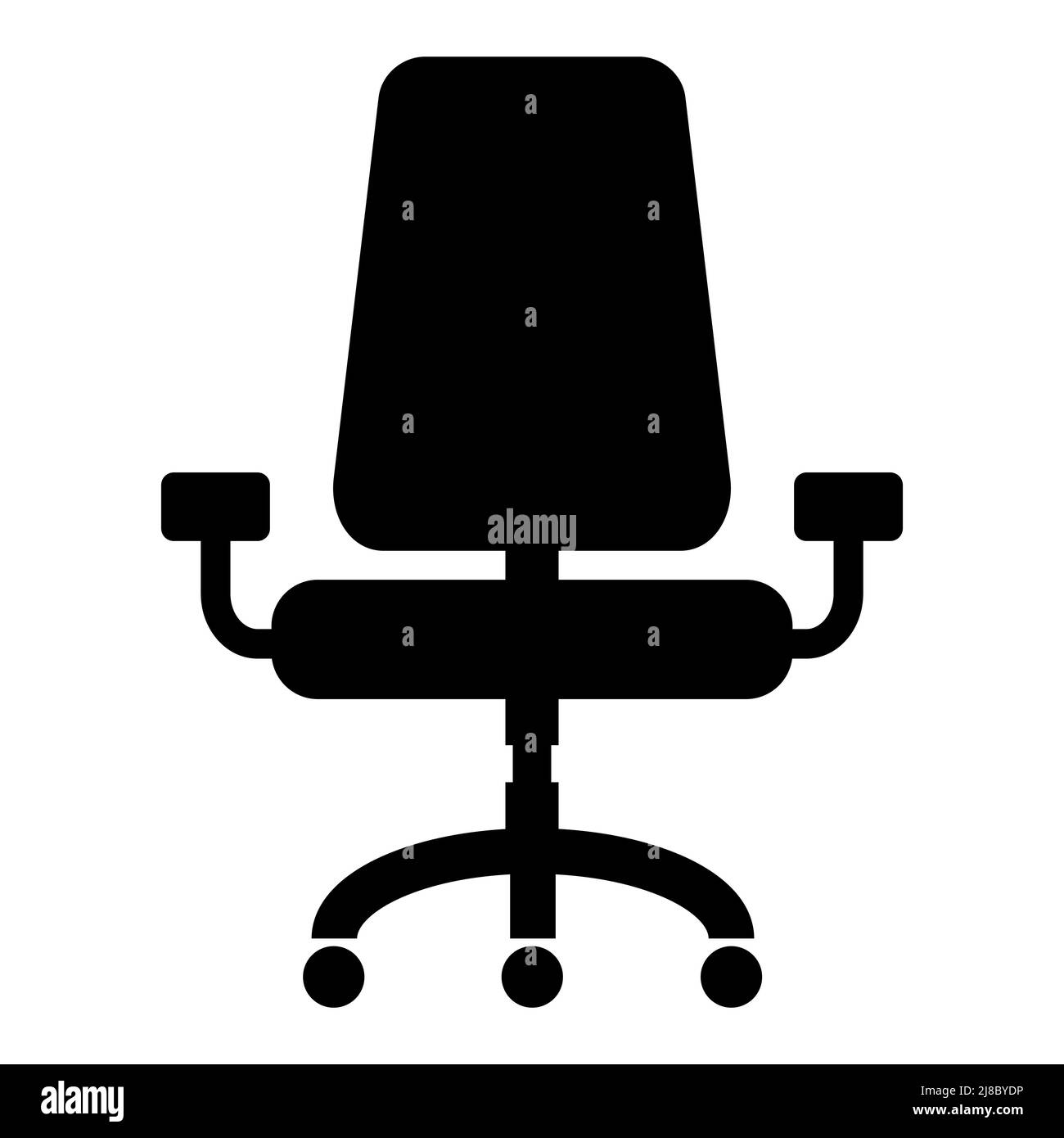 Office chair icon. Flat style. Vector illustration isolated on white