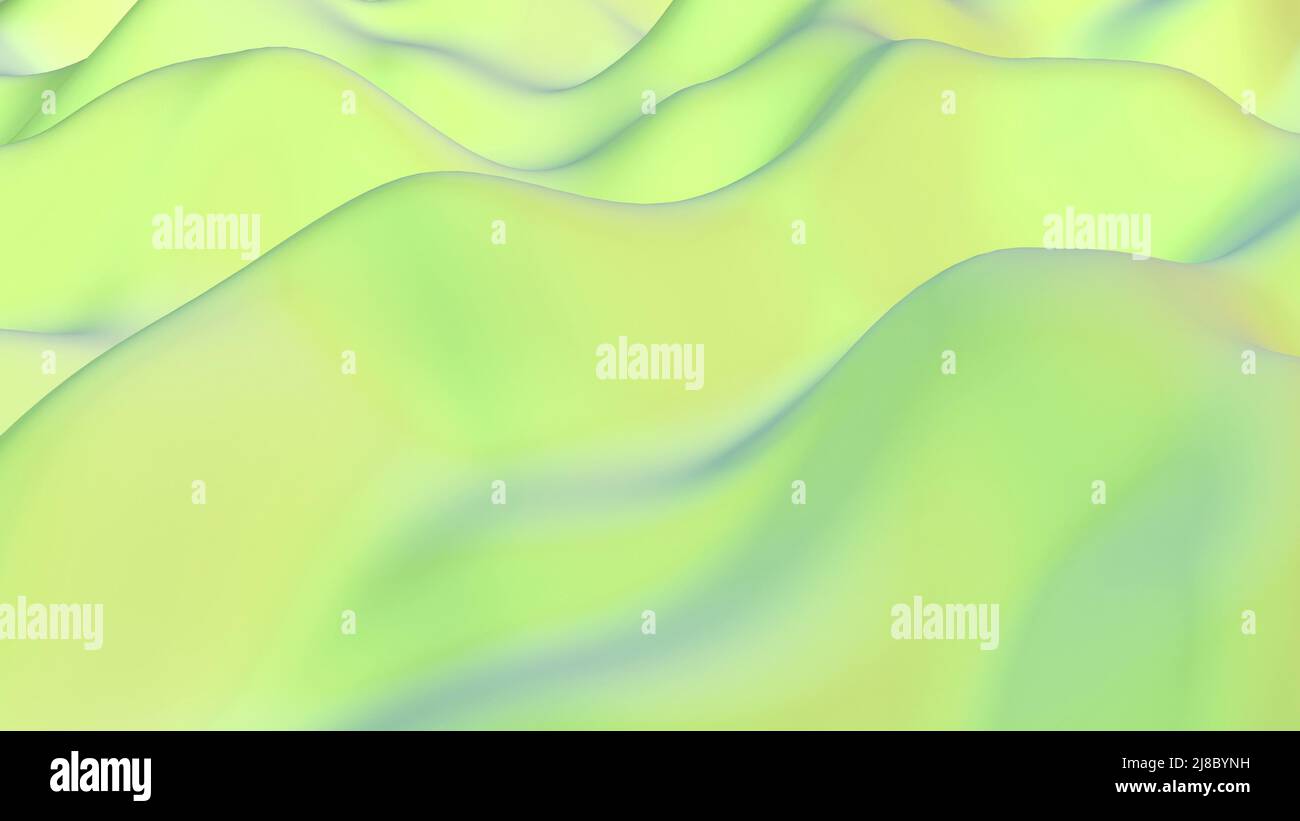 Abstract green wave Fluid art Gradient background 3d render Stock Photo ...