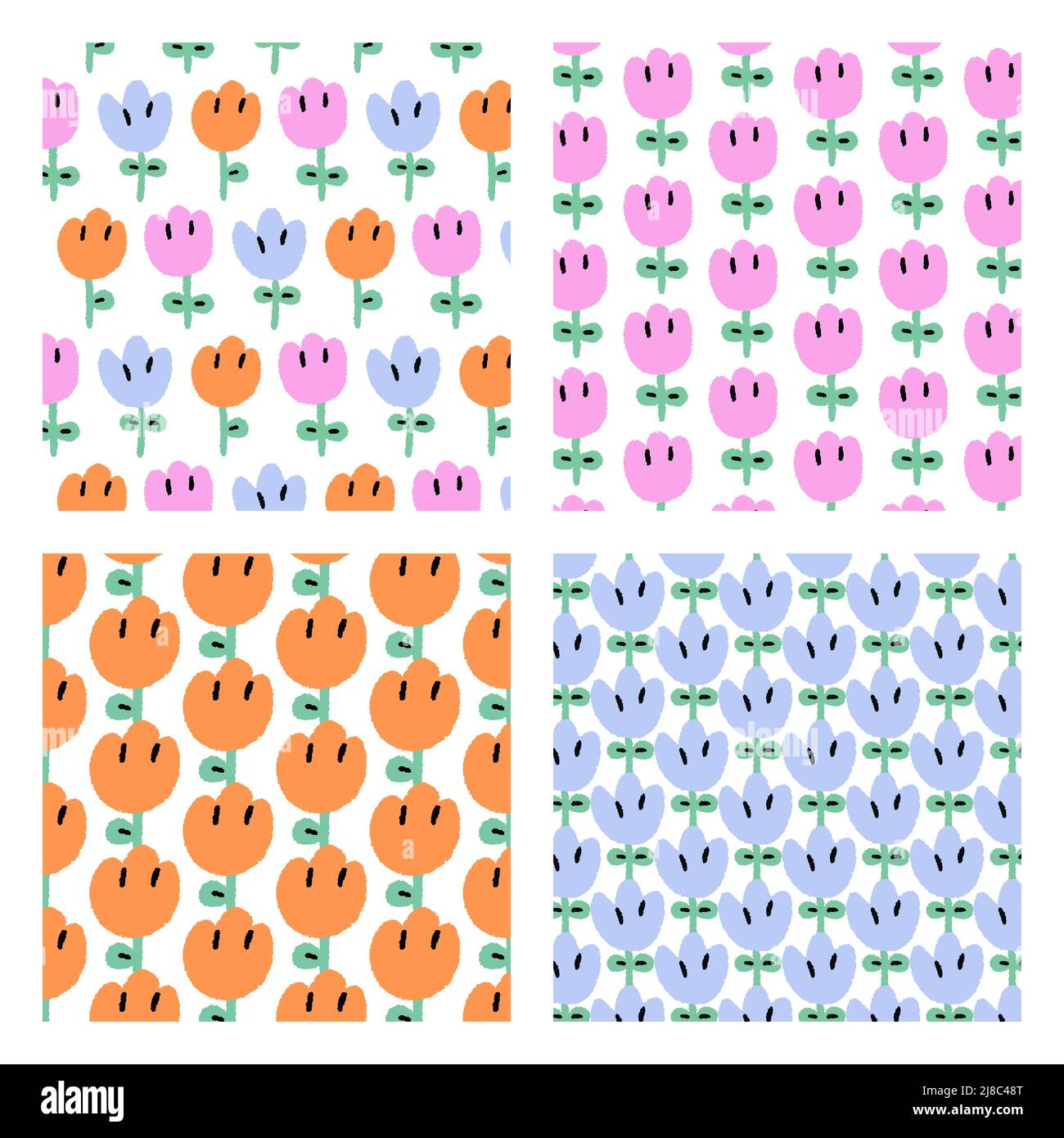 Cute flower pattern hi-res stock photography and images - Alamy