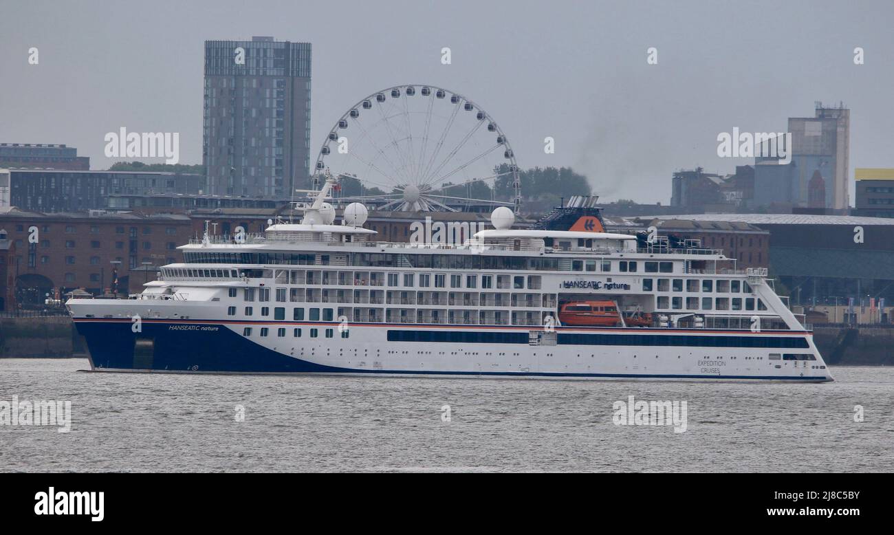 Cruise Liners on the mersey Stock Photo