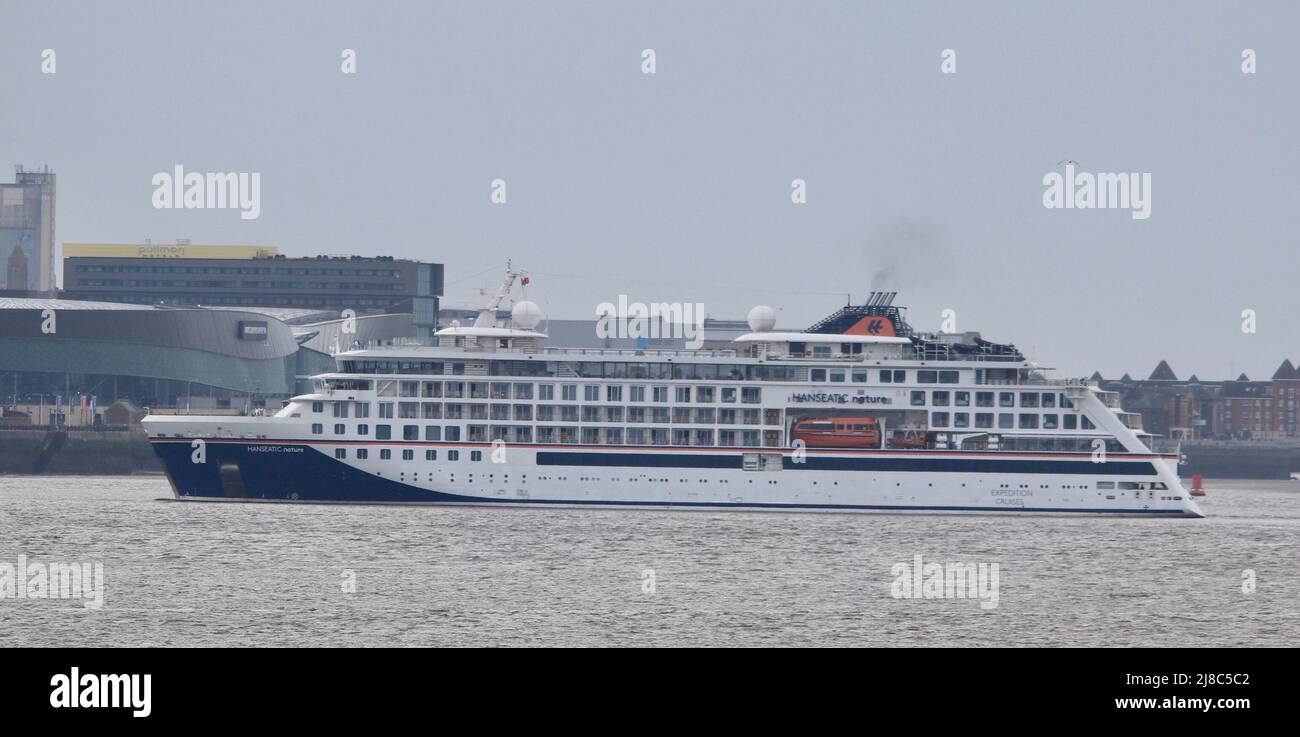 Cruise Liners on the mersey Stock Photo