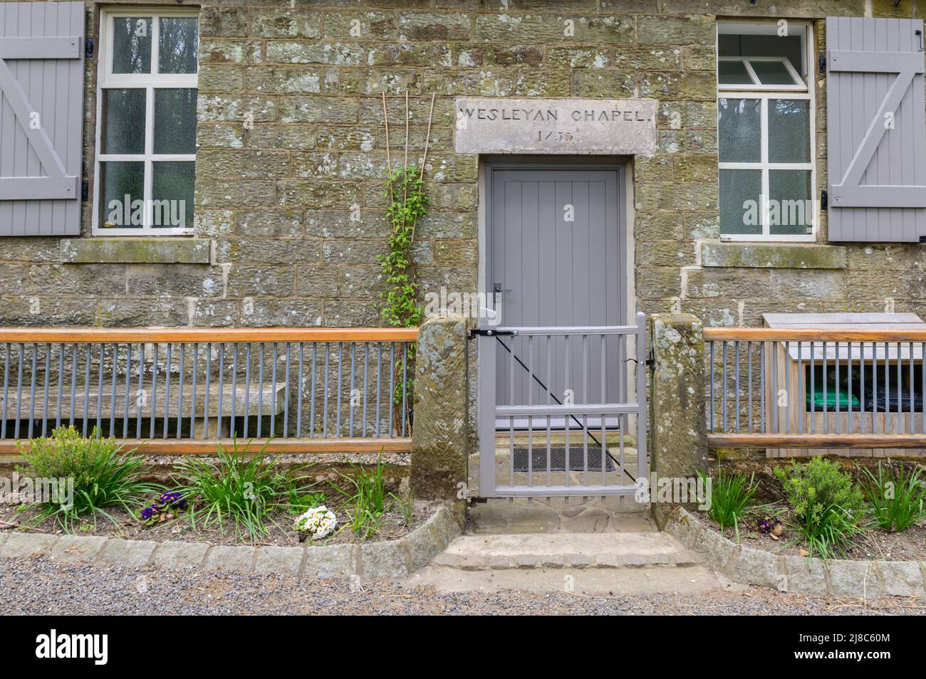 Renovated Wesleyan Chapel at Botton in Danby Dale, North Yorkshire Stock Photo
