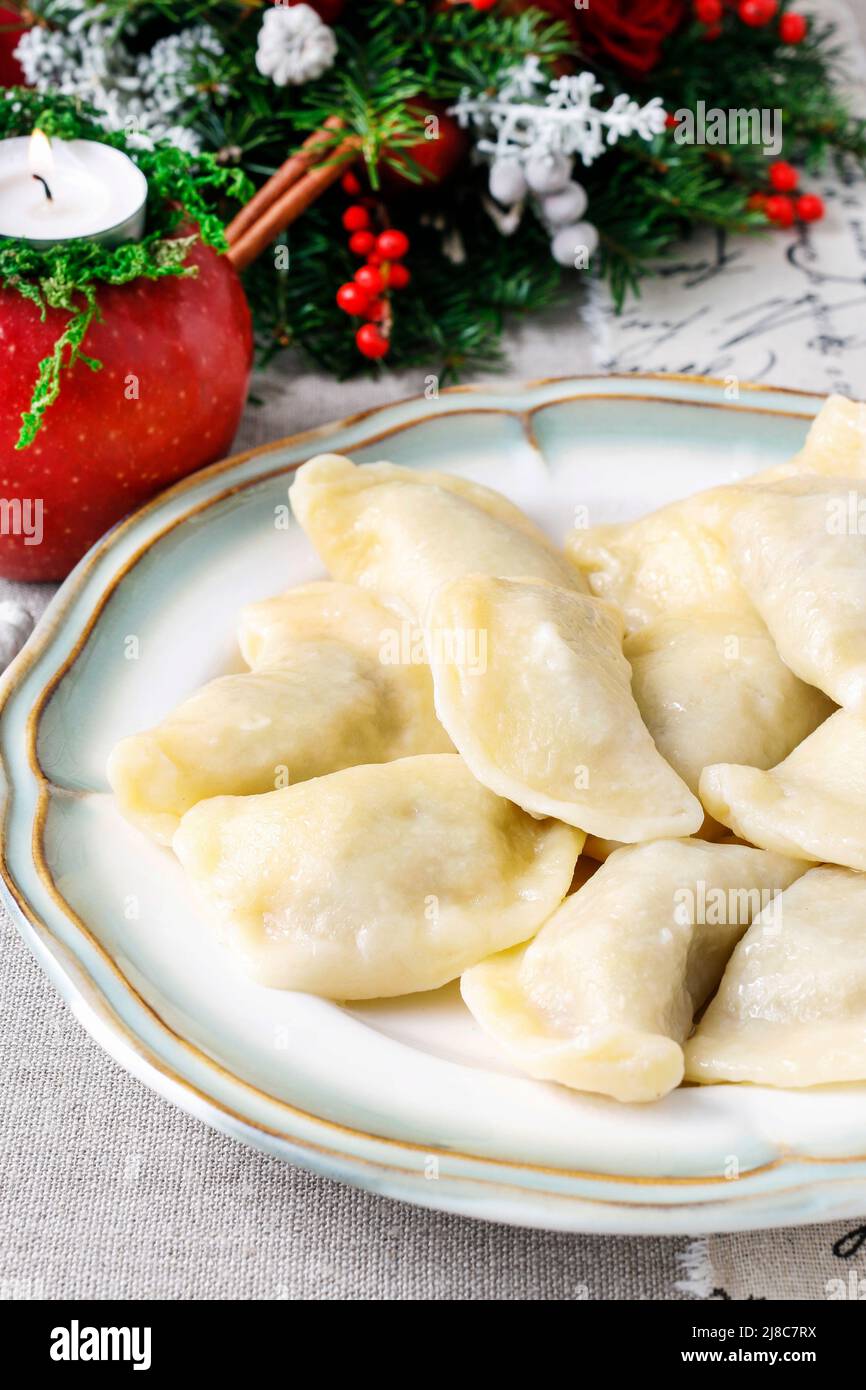 Traditional polish dumplings, european food Stock Photo Alamy