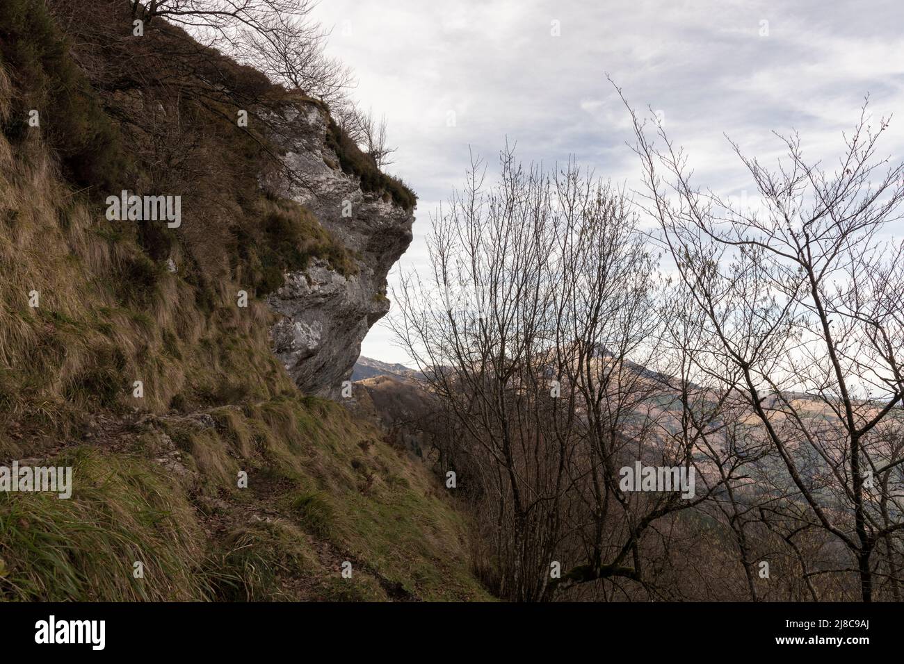 Basque Foothills atxuri pass in the foothills of mount gorbea in the basque country ...