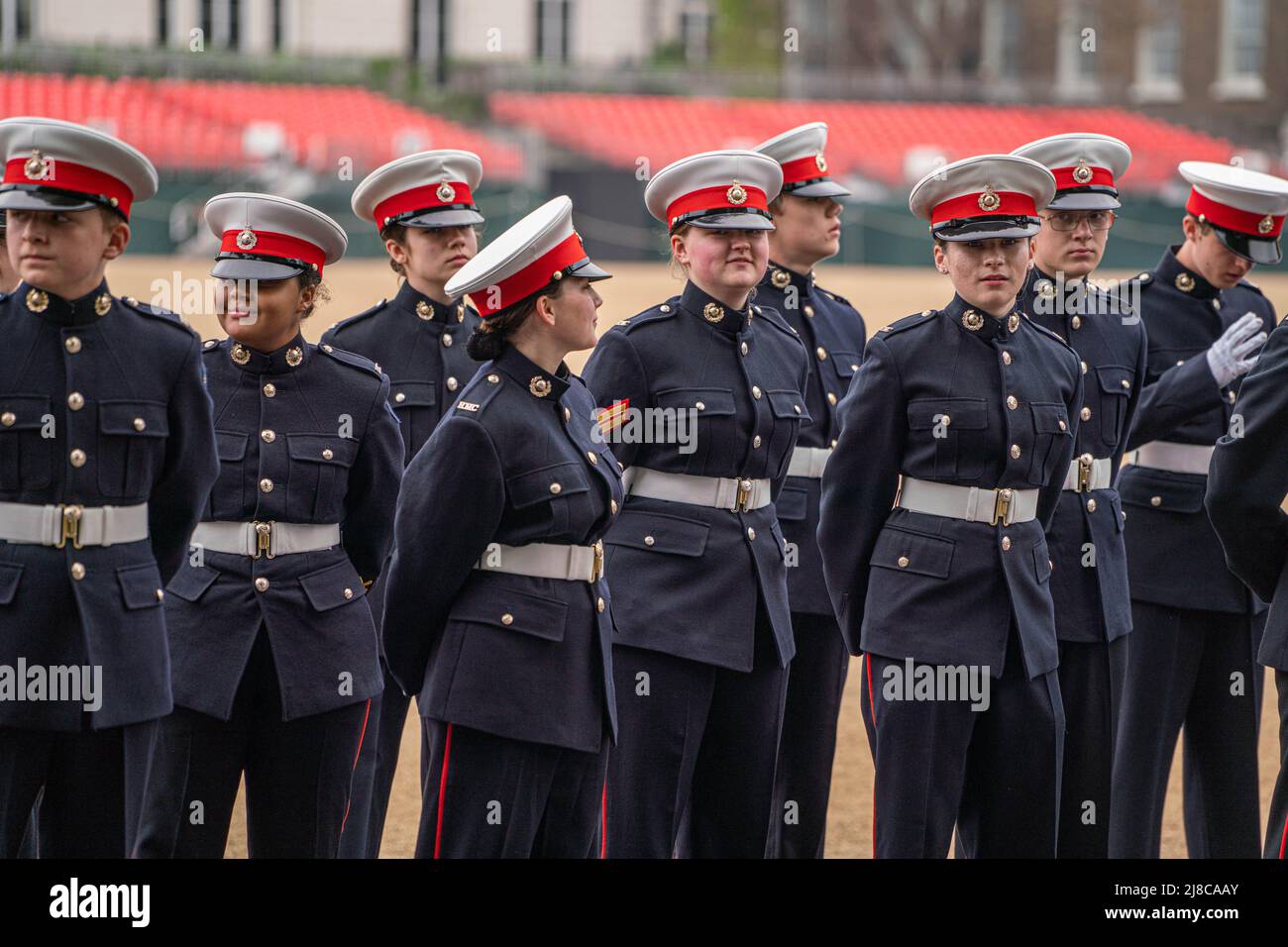 London UK, 15 May 2022. Royal Marines cadets take part in the Graspan ...