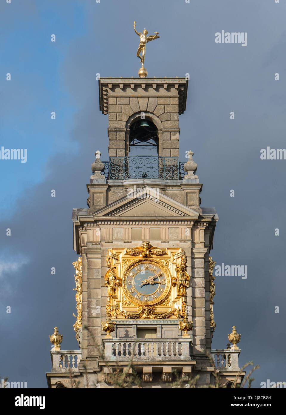The top of  the Clocktower at Cliveden House, Berkshire Stock Photo