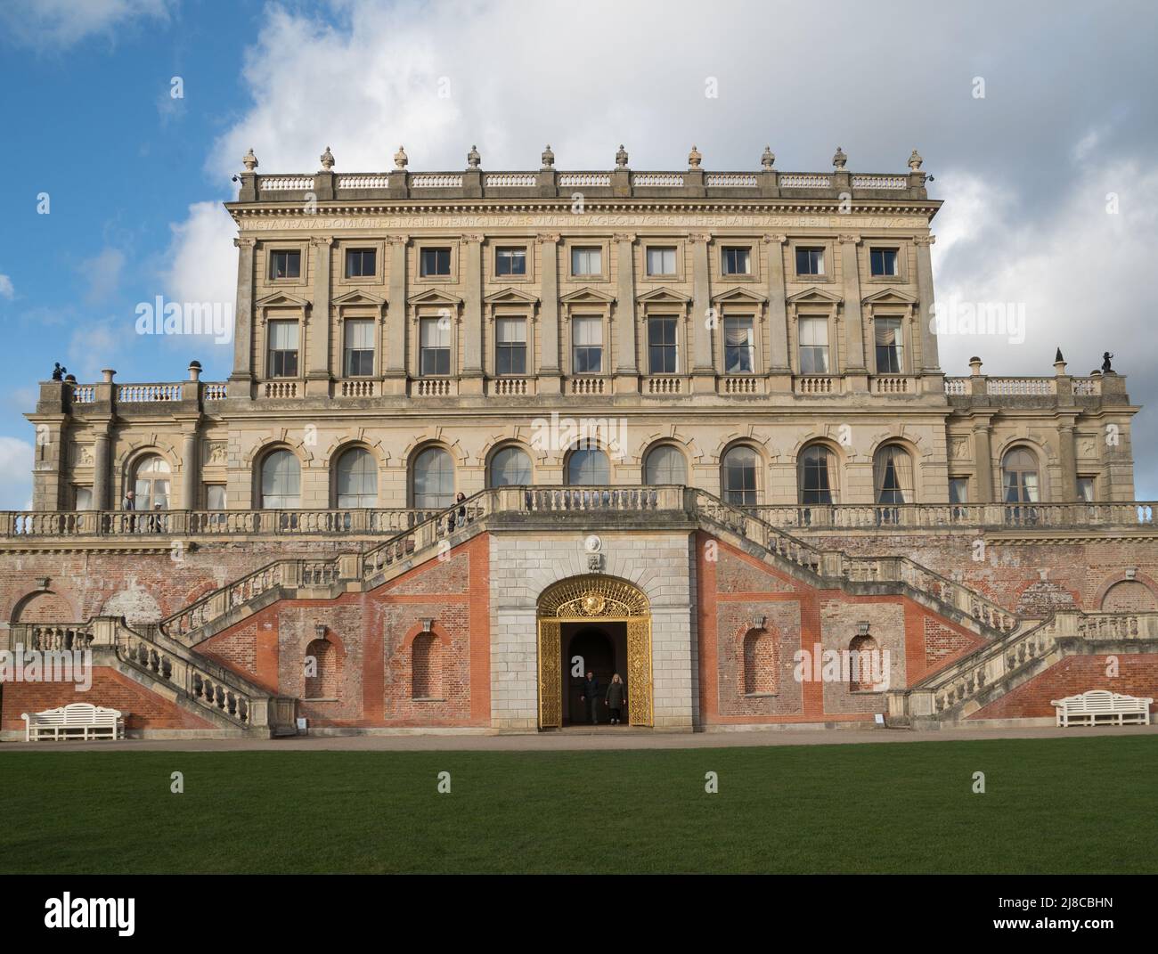 View of north side of  Cliveden House, Berkshire Stock Photo