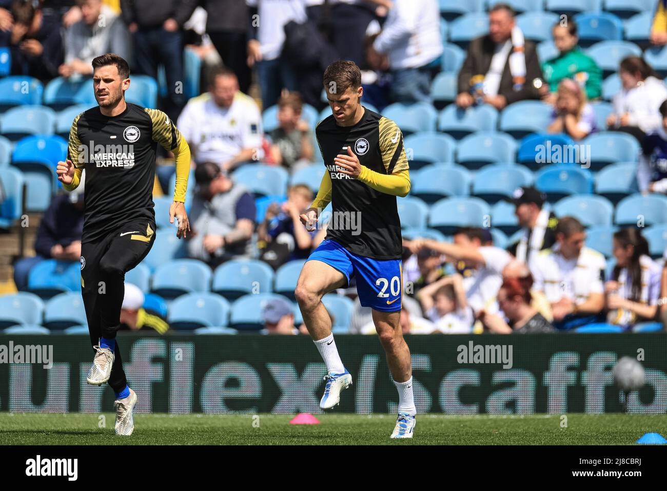 Solly March #20 of Brighton & Hove Albion during the pre-game warmup Stock Photo