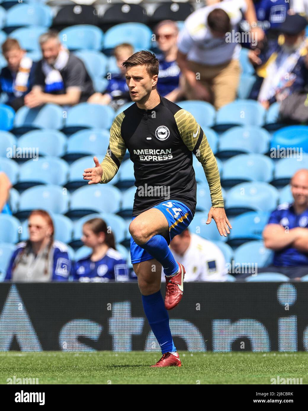 Joël Veltman #34 of Brighton & Hove Albion during the pre-game warmup Stock Photo