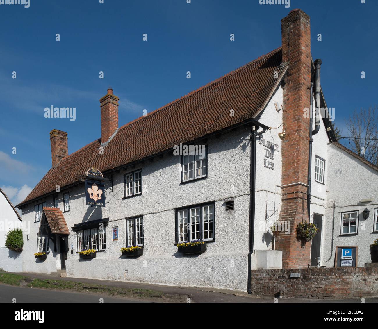 The Fleur de Lys pub in East Hagbourne, Oxfordshire Stock Photo