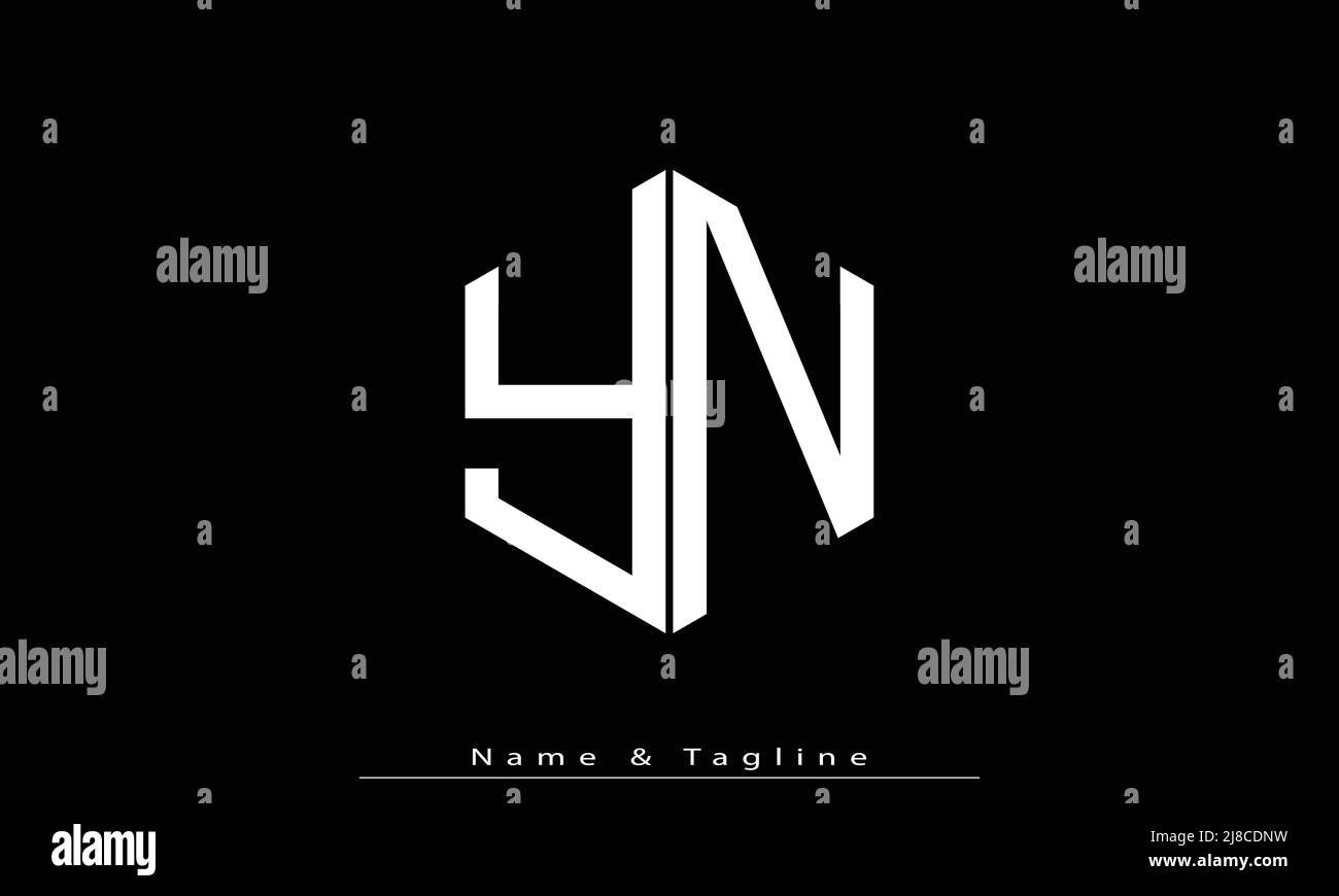 Alphabet letters Initials Monogram logo YN , NY Stock Vector Image ...