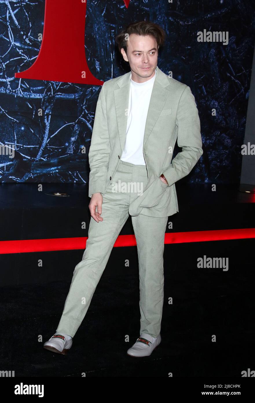 BROOKLYN, NY - MAY 14: Charlie Heaton at the Netflix Stranger Things season 4 World Premiere at Netflix Studios in Brooklyn, New York City on May 14, 2022. Credit: RW/MediaPunch Stock Photo