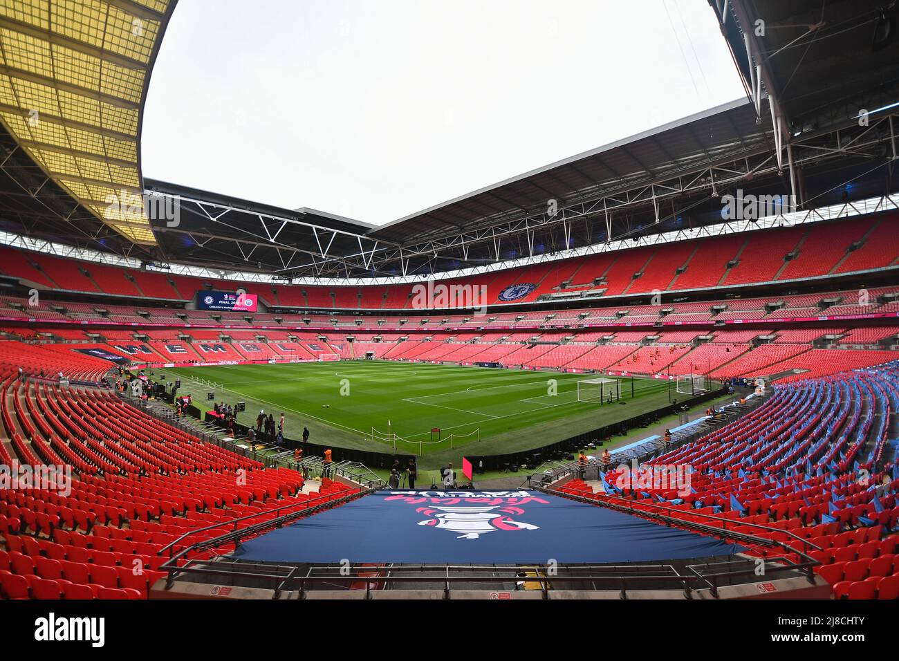 LONDON, UK. MAY 15TH General view of the stadium before the Women's FA Cup Final between Chelsea and Manchester City at Wembley Stadium, London on Sunday 15th May 2022. (Credit: Ivan Yordanov | MI News) Stock Photo