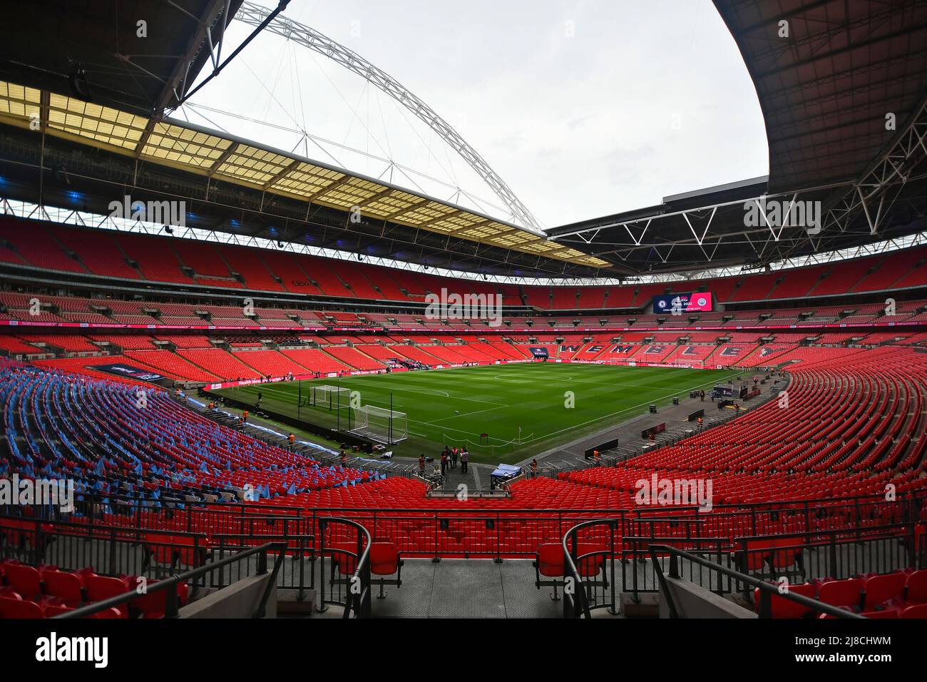 LONDON, UK. MAY 15TH General view of the stadium before the Women's FA Cup Final between Chelsea and Manchester City at Wembley Stadium, London on Sunday 15th May 2022. (Credit: Ivan Yordanov | MI News) Stock Photo