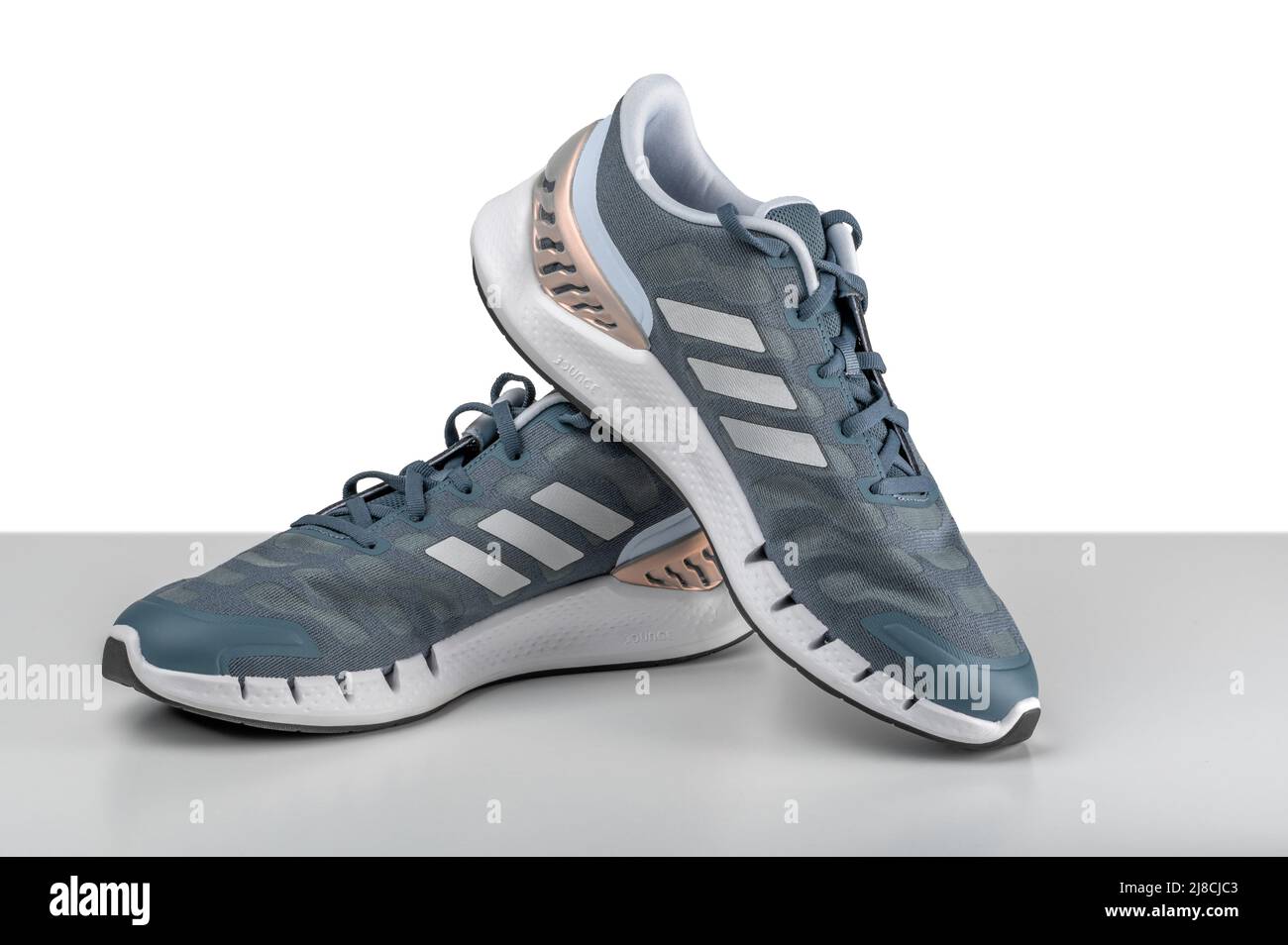 White adidas gym shoes hi-res stock photography and images - Alamy