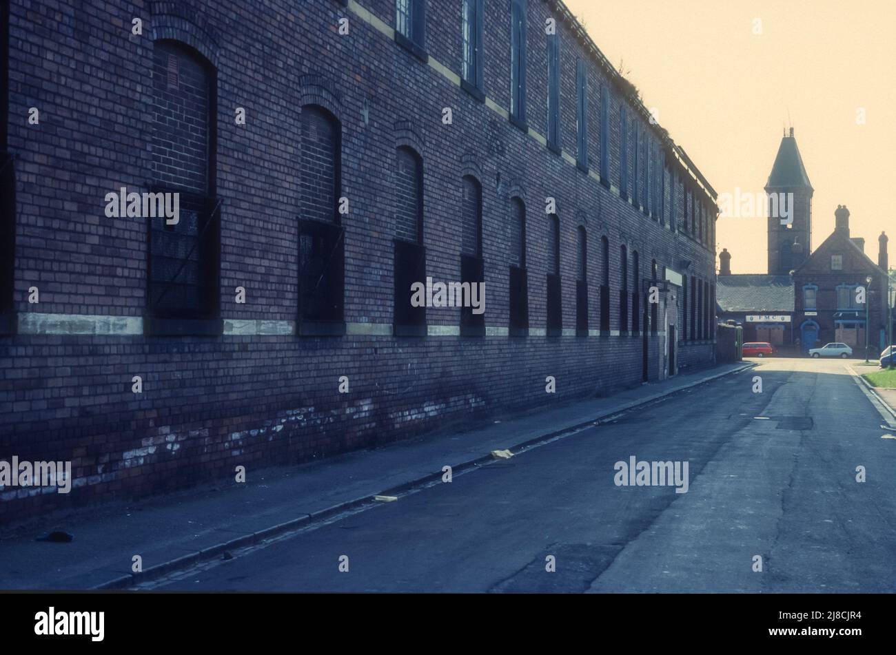 1983 archive photograph of Manders factory in Moreland Street, Hartlepool, County Durham. Stock Photo