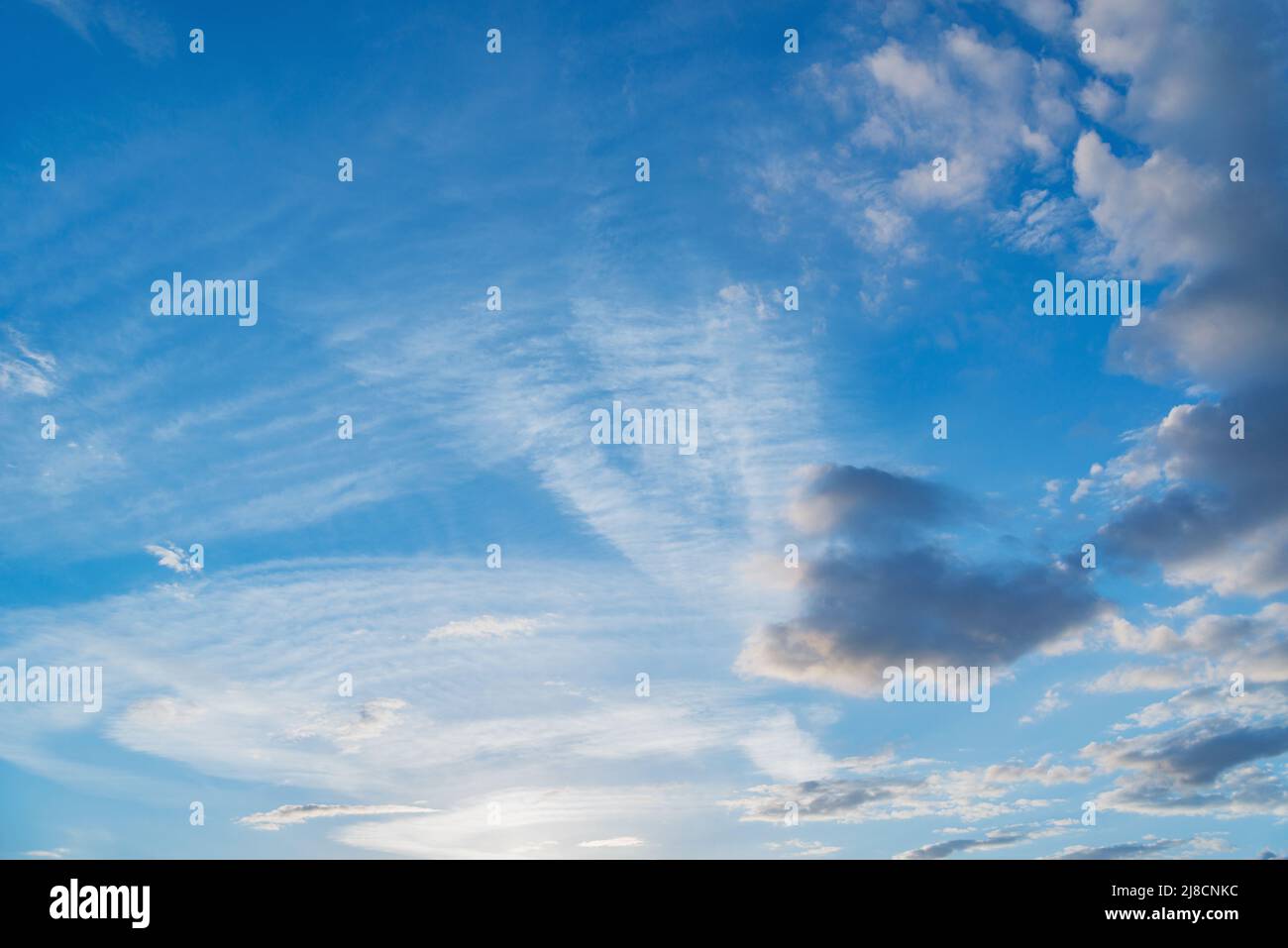 Amazing cloudscape on the sky at sunset time after rain Stock Photo - Alamy