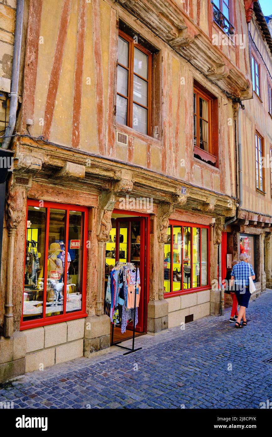 France, Morbihan, Gulf of Morbihan, Vannes, the House of lions rue