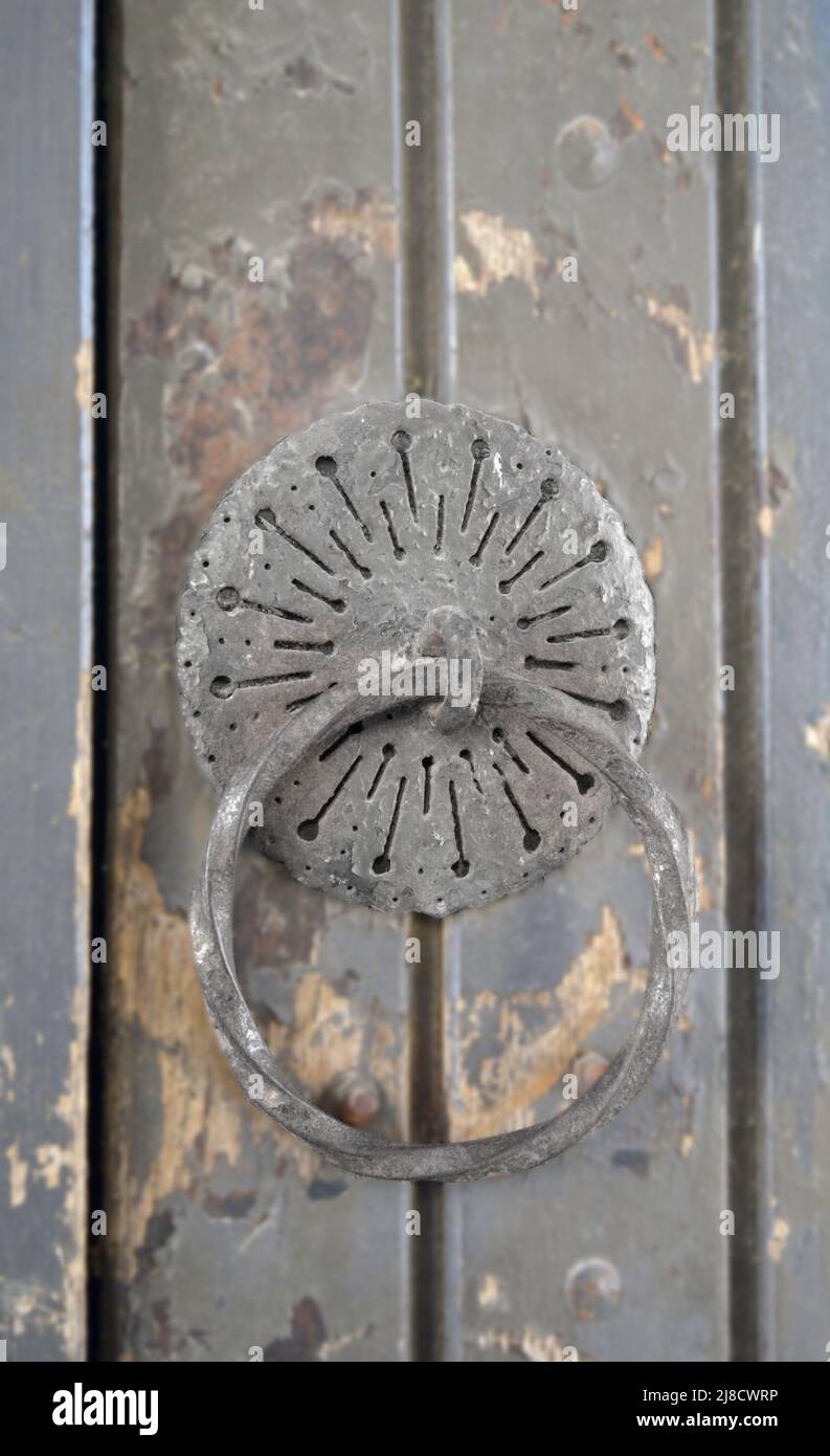 An old door handle Stock Photo