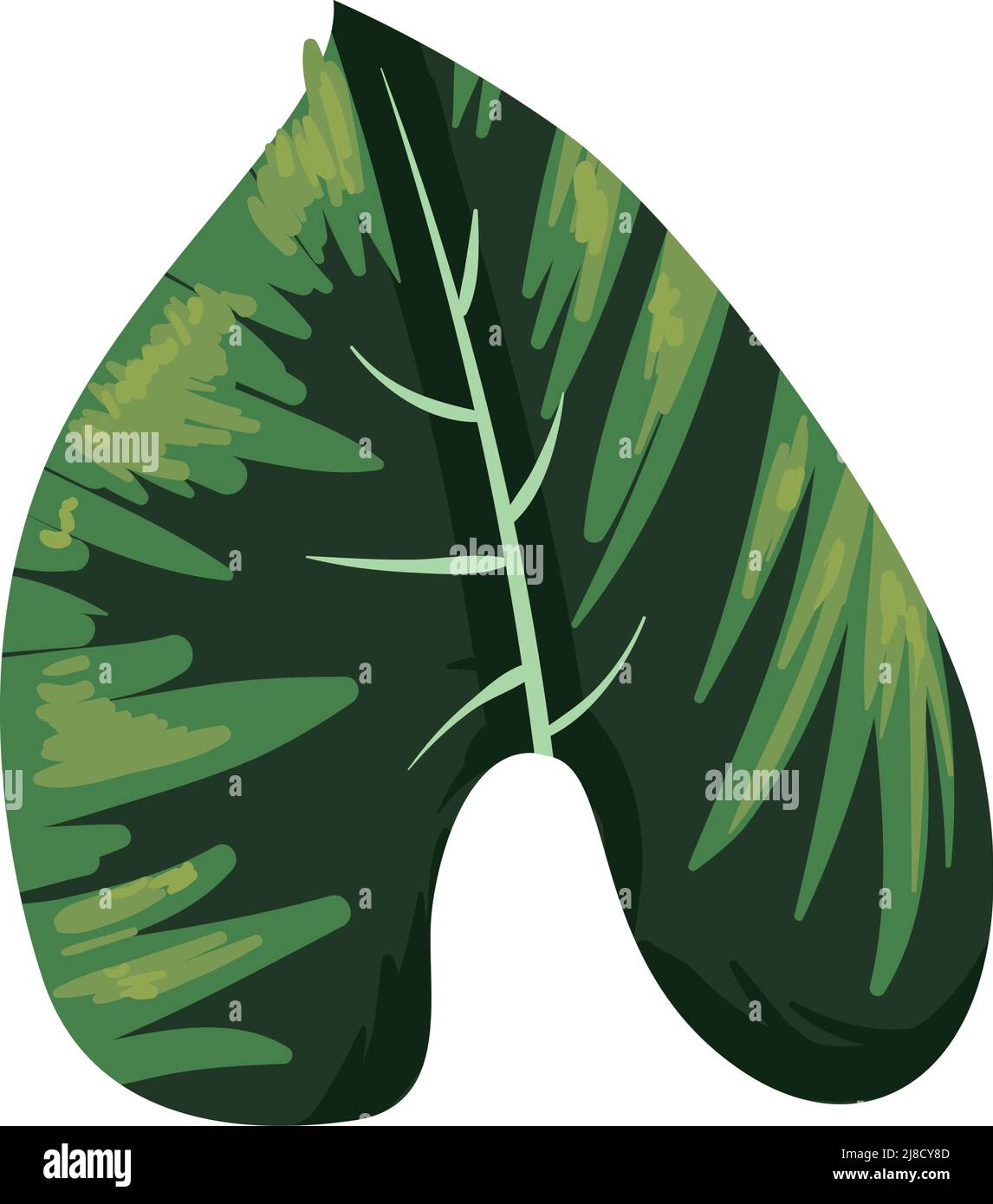flat realistic plant leaf Stock Vector Image & Art - Alamy