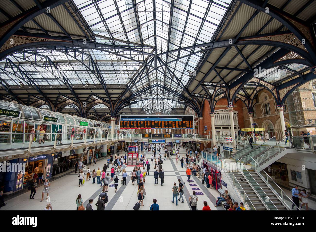 Liverpool Street Station, hustle and bustle Stock Photo