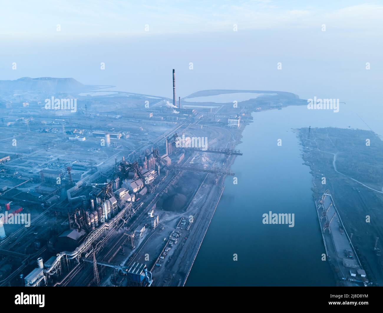 24 October 2019 Mariupol, Ukraine. Azovstal metallurgical plant