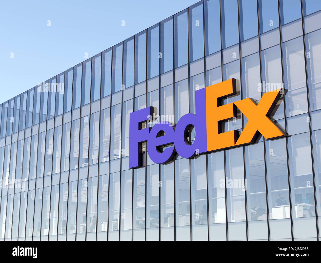 Memphis, TN, USA. May 2, 2022. Editorial Use Only, 3D CGI. FedEx ...