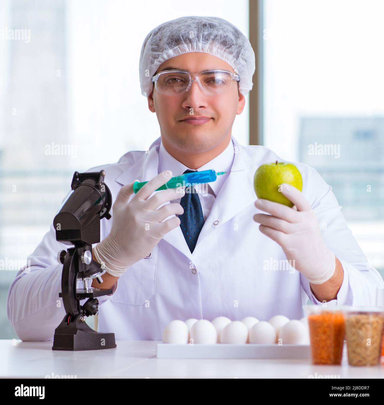 The nutrition expert testing food products in lab Stock Photo Alamy