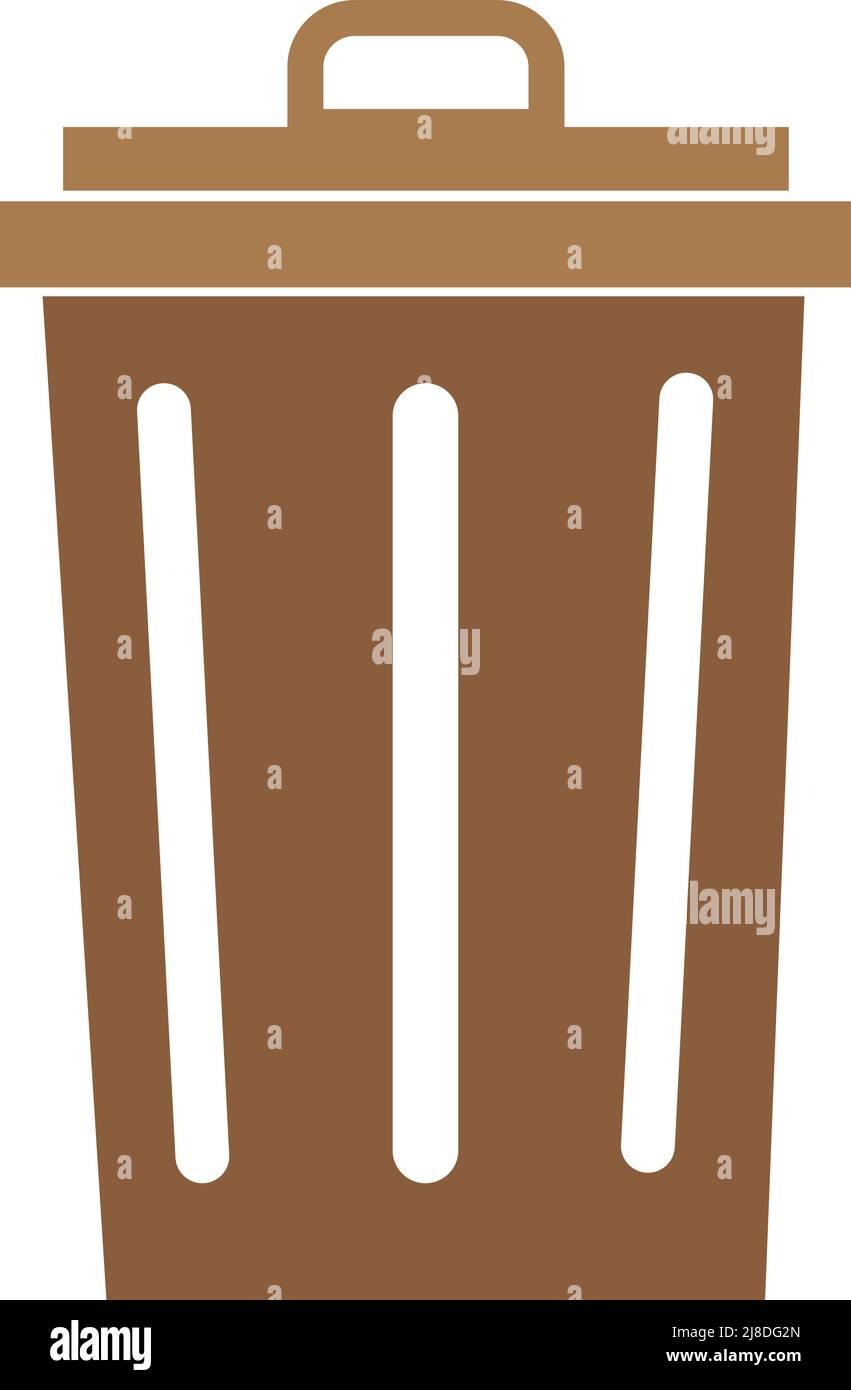 bin icon vector illustration. on white background Stock Vector