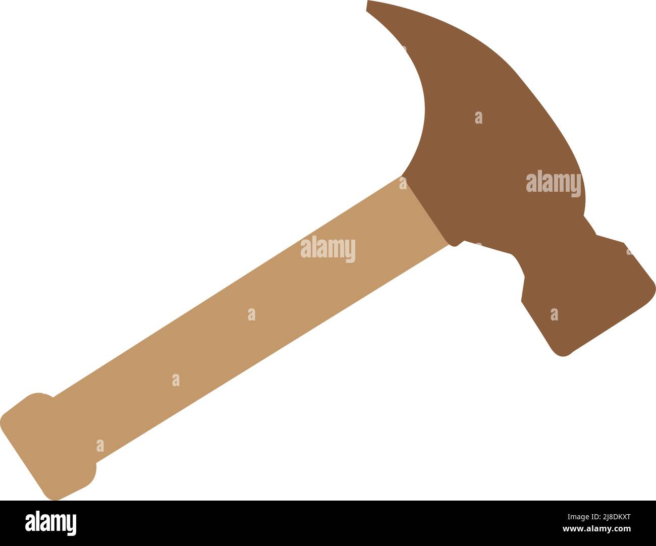 hammer vector illustration. on white background Stock Vector Image