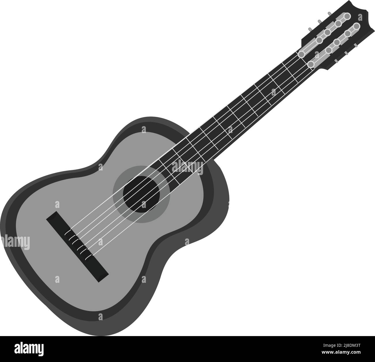 guitar icon. on white background Stock Vector