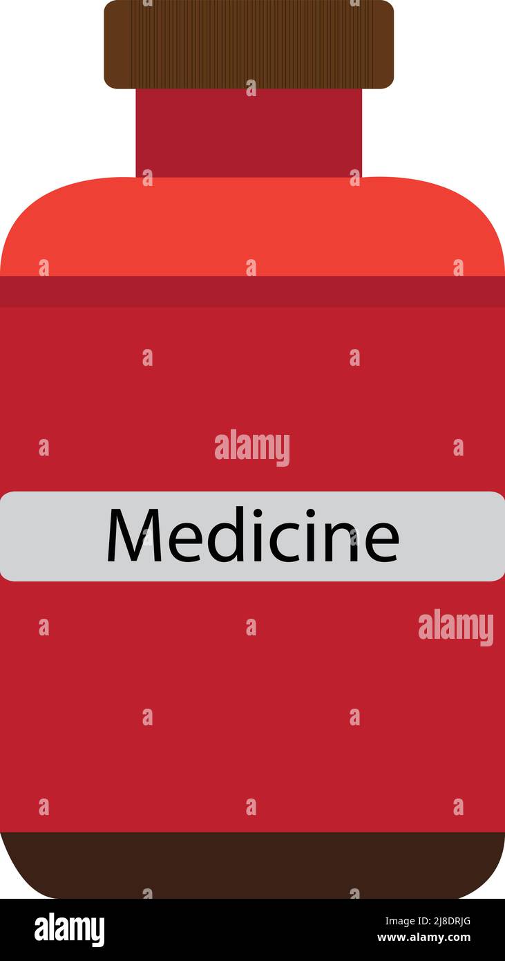 medicine bottle illustration, with white background Stock Vector Image & Art Alamy