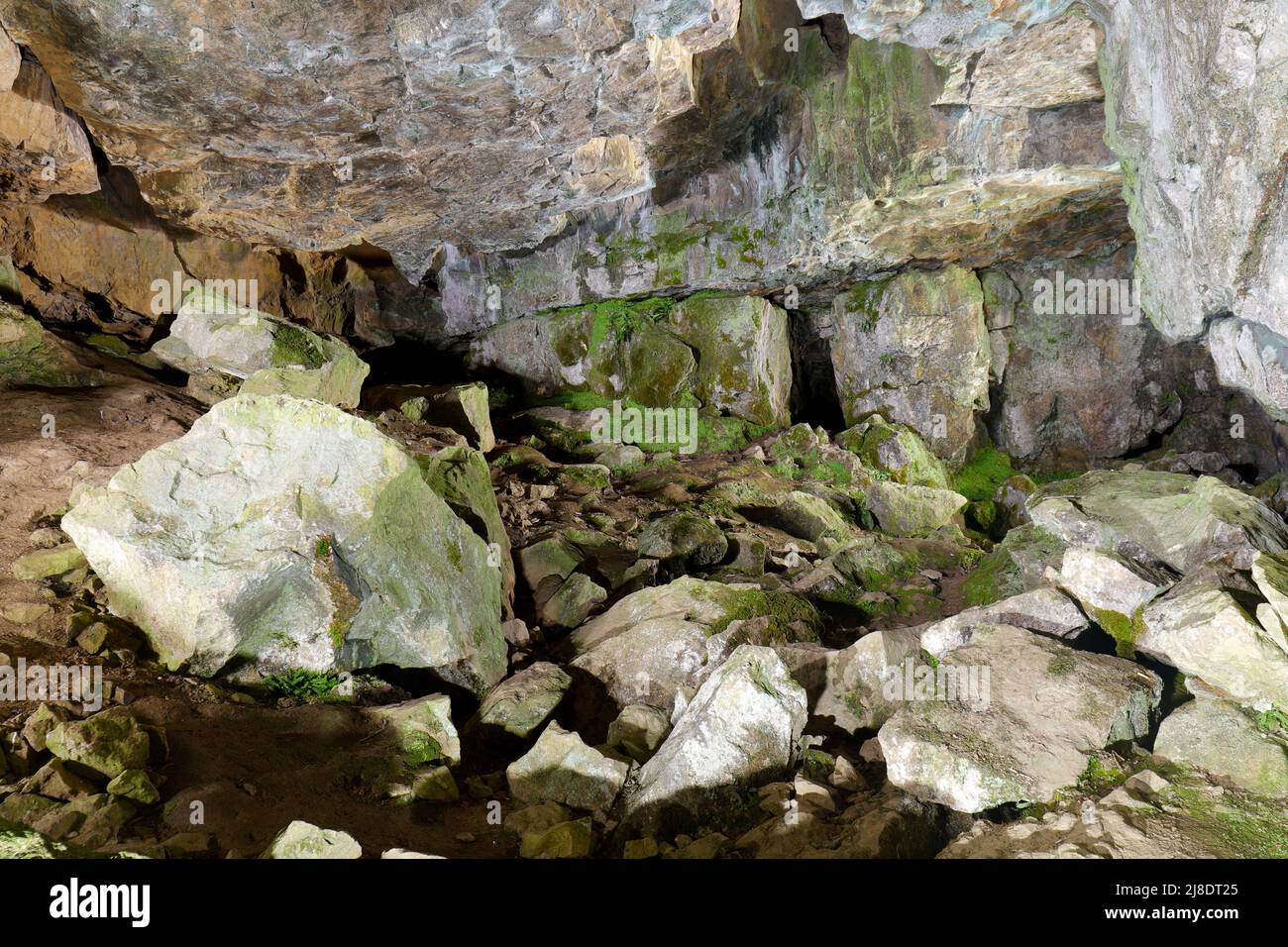 Victoria Cave at Langcliffe in the Yorkshire Dales,North Yorkshire,UK Stock Photo