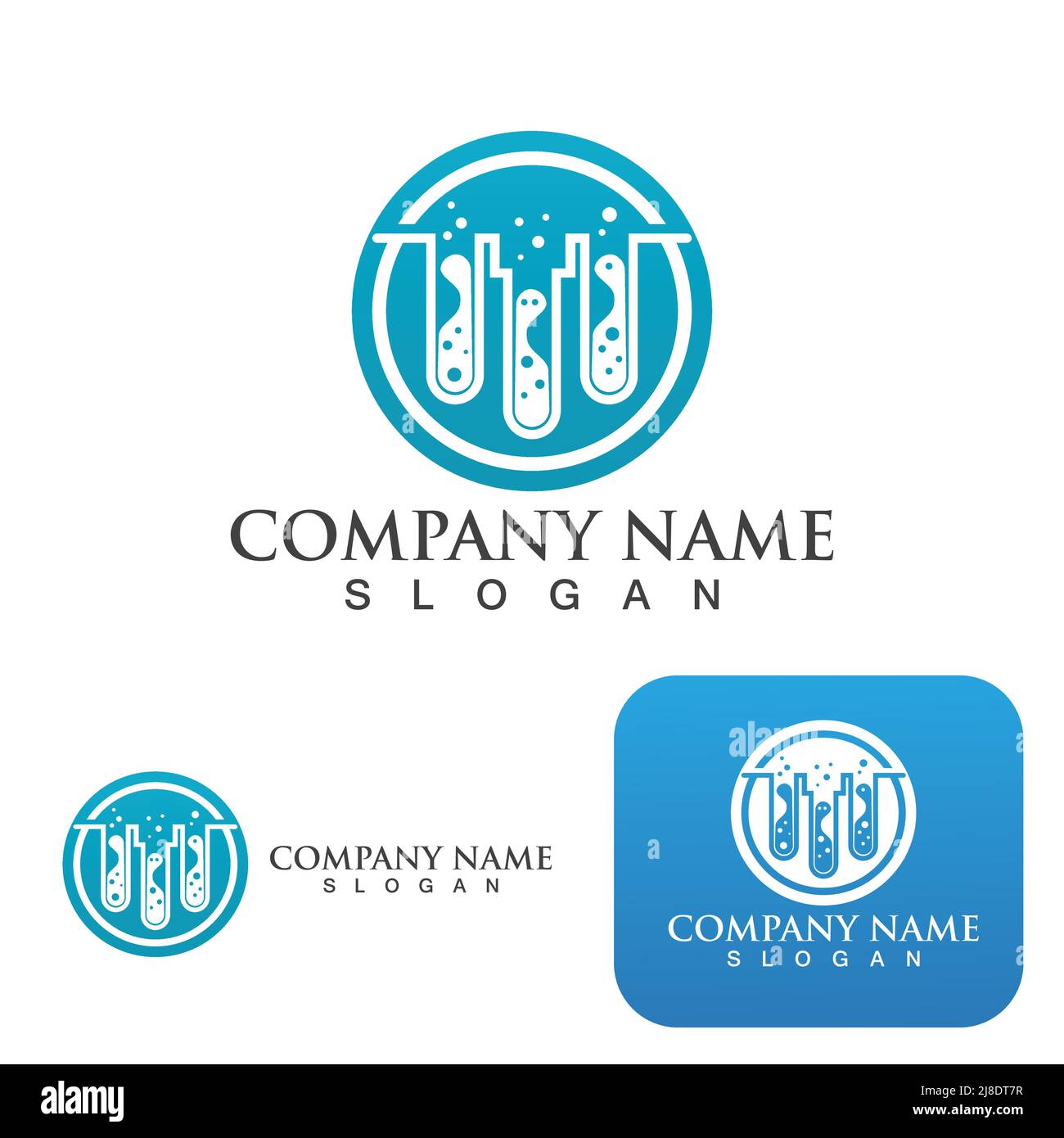 Health Medical Lab Logo template vector illustration Stock Vector Image ...