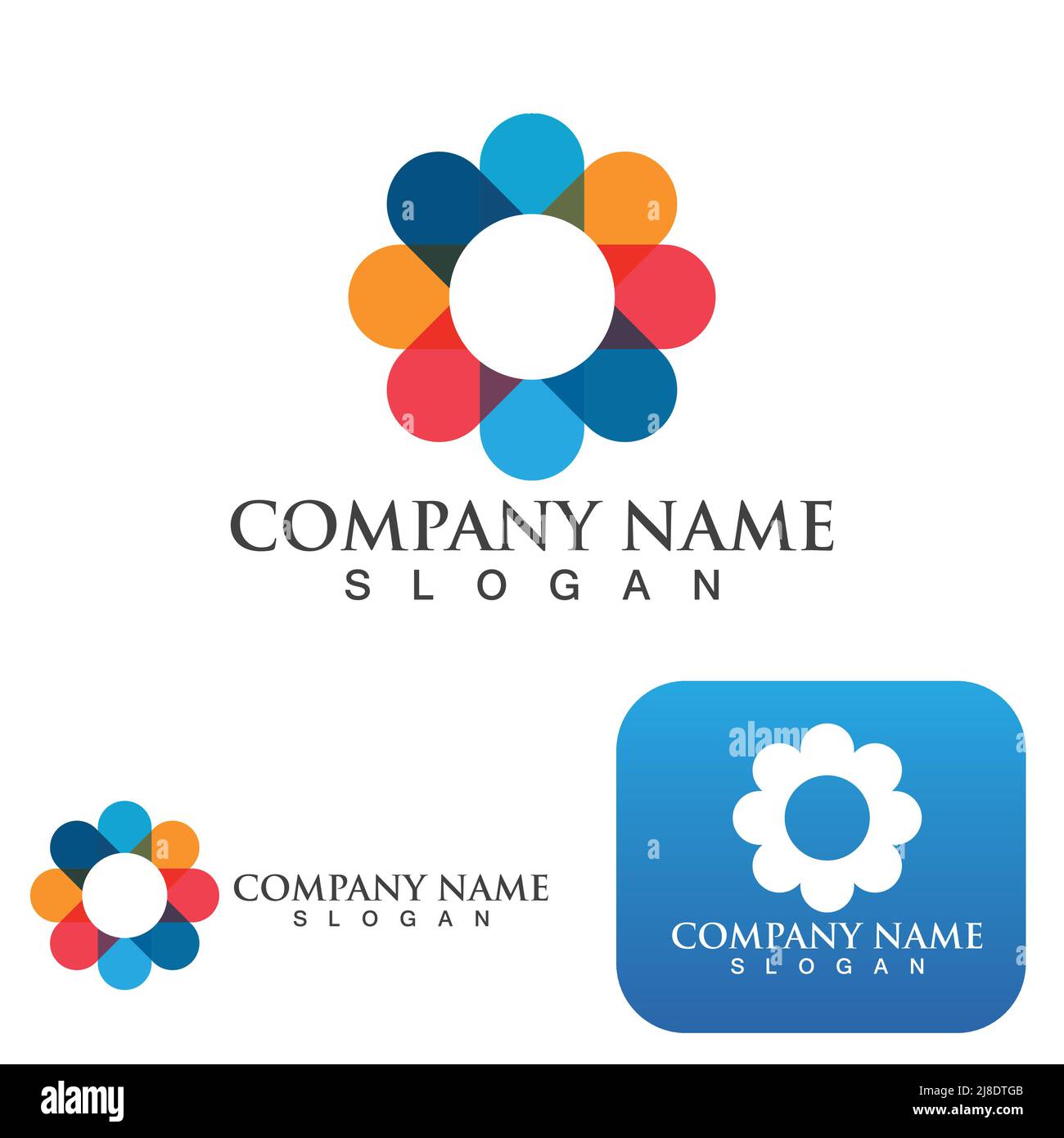 C Circle ring logo Template vector icon design Stock Vector