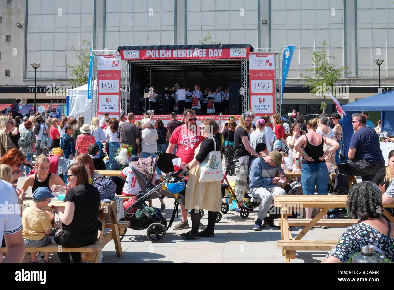 Polish heritage day Kings Square Gloucester UK Stock Photo Alamy