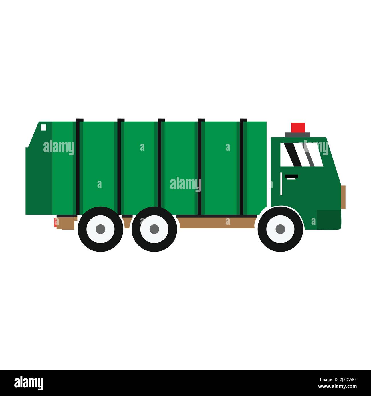 truck icon vector illustration green color Stock Vector
