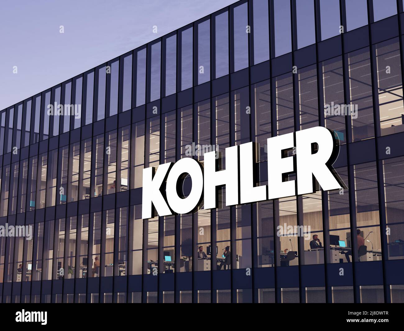 Kohler, WI, USA. May 2, 2022. Editorial Use Only, 3D CGI. Kohler